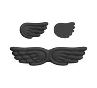 MotiveTech Angel Wing Keyboard Mice Wrist Cushion Ergonomic Hand Rests Set Desk Elbow Pad for Laptop Typist Home Study Workers, Black