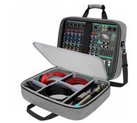 MotiveTech Audio Mixer Case Mobile Producer Travel Organizer Bag Professional Polyester Adjustable Foam Padding Portable Storage Suitable for Studio Transport Live Shows