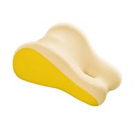 MotiveTech Back Cushion, Memory Foam, Waist Support for Sitting in Bed, Gifts, Reading Pillow, Ergonomic for Home, Office, Lounge, Dorm, Yellow