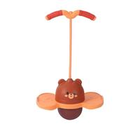 MotiveTech Ball Improved Balance Toy Cartoon with Handle Bouncy Ball Jump Toy, Brown