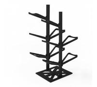 MotiveTech Ball Storage Rack Basketball Organizer Stand Holder Shelf with Base Support and Reinforced Structure Steel Construction Adjustable Capacity with Side