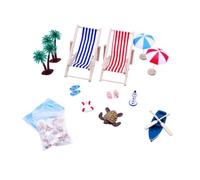 MotiveTech Beach Miniature Dollhouse Decoration Pretend Play Simulation Miniature Toys