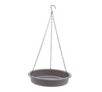 MotiveTech Bird Bath, Hanging Feeder, Birdbath, Feeding Tray And Chain Feeding Tray for The Garden, Grey