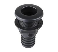 MotiveTech Boat Fitting, Deck Drain Replaces Marine Drain, Overflow Connection, Onboard Fitting for Drain Plug Hose, 7.45x3.9x3.9cm Black
