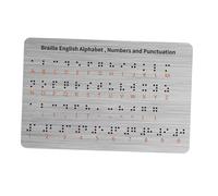 MotiveTech Braille Alphabet Board, Portable Braille Board, Teaching Aids, Educational Tool with Raised Dots for Children.
