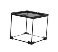 MotiveTech Breeding Terrarium for Reptiles with Sliding Door, Portable And Ventilated, Ideal for Frogs, Worms, Chameleons And Snails, 20cmx20cmx20cm