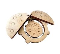 MotiveTech Busy Board DIY Material Unpainted Motor Skill Early Educational Teaching Props Sensory Toy Activity Board for Toddler Kids, Ladybug