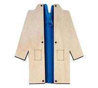 MotiveTech Busy Board DIY Material Unpainted Motor Skill Early Educational Teaching Props Sensory Toy Activity Board for Toddler Kids, Coat