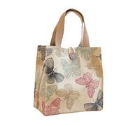 MotiveTech Canvas Tote Bag Lightweight Versatile Shopping Bag for Office Picnic Vacation, Butterflies