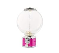 MotiveTech Capsule Machine Countertop Toy Dispenser with Globe Scratch Resistant Bouncy Ball Machine for Playrooms, Rose Red