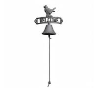 MotiveTech Cast Vintage Entry Chime Wall Bell Door Bell Metal Bell With Traditional Charm and Weather Resistant Build suitable for home entryway courtyard gate, Welcome Little Bird