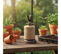 MotiveTech Cast Wrought-Feathered Spool Effortless Pull Unspool Bird Shaped Jute Thread Holder Rustic Cast Iron Jute Thread Holder for Gardeners, Crafters, Shop Window, Xa-9