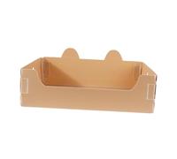 MotiveTech Cat Litter Box, Kitten Toilet, Cute Items, Fun Portable Open Tray, Pet Toilet, Brown