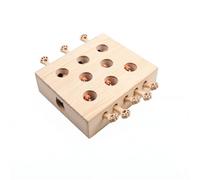MotiveTech Cat Puzzle Box Solid Wood Wooden Cat Puzzle Sturdy for Home, Whack-a-mole 8-Hole Doll Version