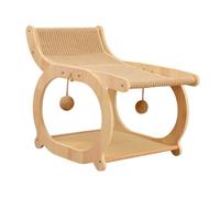 MotiveTech Cat Scratching Post, Wear-resistant, Fashionable And Breathable, with Hanging Balls, Light Brown