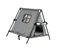 MotiveTech Cat Tent, Shelter for Stray Cats, Portable Breathable Sleeping Bed, Ideal for Bedroom, Home, Porch, Patio, gray L