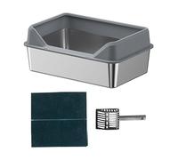 MotiveTech Cat with, Cat Sand Tray for Cats, Dark Gray, 50x35x15cm