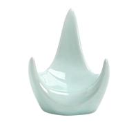 MotiveTech Ceramic Ocarina Stand Tabletop Musical Instrument Holder Ceramic Display Holder Tripod Stand Non Slip Design for Secure Support And Protection, Green