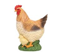 MotiveTech Chicken Garden Statue Simulated Yard Art Decor for Backyard Outside Lawn
