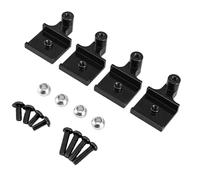 MotiveTech Children Electric Vehicle Front Rear RC Shock Support Set Aluminum Alloy Mount Brackets for 1/16 Scale Trucks Stabilizes Damping and Reduces Bouncy, Black