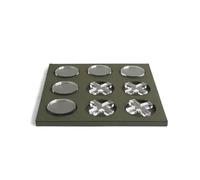 MotiveTech Children Game Board Toe Board With Shiny Transparent Pieces Composite Material For Clean Contemporary Decor suitable for coffee tables sideboards study rooms office desks, Green, Green