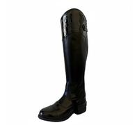MotiveTech Children Riding Gear Leather Half Equestrian Leg Guards With Ergonomic Fit And Close For Comfort And Control Suitable for training practice outdoor riding, L, Adult