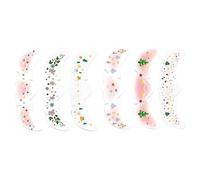 MotiveTech Christmas Temporary Stickers 6x15.6cm 6 Sheets Xmas Theme Party Bag Fillers Cosplay