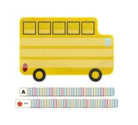MotiveTech Classroom Pocket Chart with Flashcards, Easy-to-Use Learning Tool, Classroom Decor, Homeschooling.