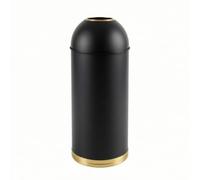 MotiveTech Commercial Trash Can Large Waste Bin Garbage Receptacle Rubbish Container With Hands Open Top Stainless Steel Exterior Smooth Modern Look Floor, color to 8, style to 8