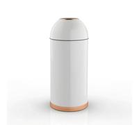 MotiveTech Commercial Trash Can Large Waste Bin Garbage Receptacle Rubbish Container With Hands Open Top Stainless Steel Exterior Smooth Modern Look Floor, color to 2, style to 2