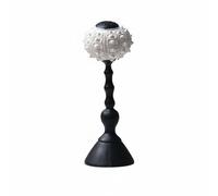 MotiveTech Conch Decor Piece Artistic Design Form Statue Eye-Catching Display Mid Period Shell Ornament for Living Room, Black
