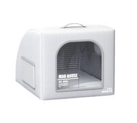 MotiveTech Cooling Shelter Pet House Cabin Shelter, M 51 40 35cm, Oxford Cloth Semi-circular Air-conditioned Ice House With Text Curtain