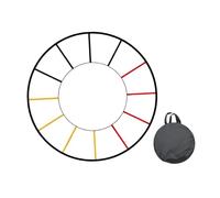 MotiveTech Coordination Ladder for Children And Adults. Easy to Assemble And Coordinate, This Leg Work Ladder Is for Speed, 12 grids red black