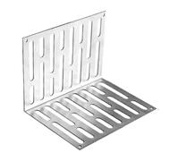 MotiveTech Corner Floor Drain Stainless Steel Shower Accessories Bathroom Drainage Strainer Stable Grate Side Drain L-shaped, Multi, 12.5cmx8cmx14cm
