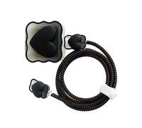 MotiveTech Cover for Charging Cable, Fast Charger Protector, Plug Adapter 1, 3D, for Mobile Phone, Love Black