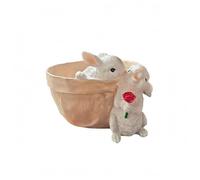 MotiveTech Decorative Planter Bunny Flowerpot Sculpture Hare Figurine Resin Tabletop Piece With Textured Look Suitable for shelves desks side tables, style to 2