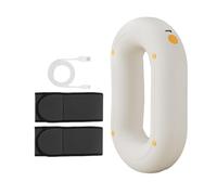 MotiveTech Deep Tissue Vibration Massage Muscle Massage Electric Massage Rings for Fitness, White