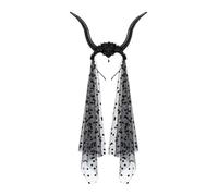 MotiveTech Devil Antelope Headband with Long Mesh for Party Celebrations.