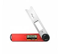 MotiveTech Digital Angle Gauge Angle Inclinometer Level with Aluminum Alloy Frame and Stainless 360 Degree Rotation Display IP54 Waterproof Suitable for, Red, Ace-360h
