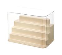 MotiveTech Display Case Dustproof 5 Layer Home Storage for Dolls Figurines Bookshelf