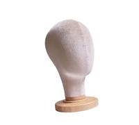 MotiveTech Display Head for Desktop Use, Freestanding Mannequin Head for Beauty Shops, Beige