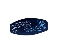 MotiveTech Diving Strap Cover Easy to Use Scuba Diving Strap Cover Water Sports Accessory for Snorkelers, Swimmers, Snorkeling, Shark, Shark Pattern with Hook and Loop Fastener