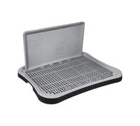 MotiveTech Dog Litter Box with Detachable Bedpan And Portable Design for Small Animals, Black Gray