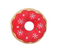 MotiveTech Dog Toy As An Activity Toy And Squeaker. A Toy for Made of PP Makes Noises When Bitten, Red Donut