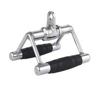 MotiveTech Double D Handle Cable Attachment for Weight Workout, Heavy Duty Steel with Non Slip Grip, Style B