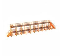 MotiveTech Double-Deck Rail Maintenance Walkway Detailed Miniature Railway Repair Trestle for Diorama, T72A Inspection Table