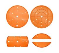 MotiveTech Drainage Planter Insert Pot Liner Grid False Bottom Polypropylene Material Promotes Air Circulation and Control for Stronger Roots suitable for, Orange, Orange, Large