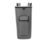 MotiveTech Drum Bag African Drum Carry with Shoulder Strap Dustproof Shockproof Travel Carrying Bag Backpack, 12inch Gray