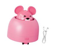 MotiveTech Electric Kitten Exercise Toy Featuring A Moving Mouse And Retractable Head, Reable, Pink