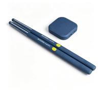 MotiveTech Electronic Percussion Dev Electronic Drum Kit Portable Set Digital With Converter PVC Compact Silent Training Suitable for beginners students dorms late night, Dark Blue